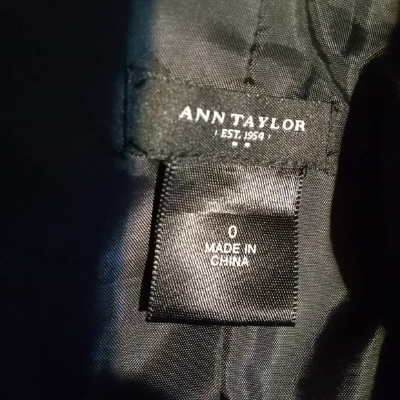 🛍️ BUNDLE ONLY🛍️ANN TAYLOR VINTAGE BLACK WOOL BLEND MILITARY JACKET - Picture 9 of 10